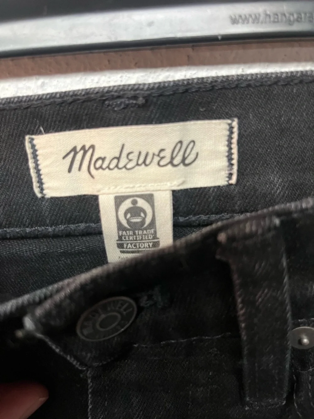 Madewell Black High-Rise Flared Jeans - Picture 2 of 6